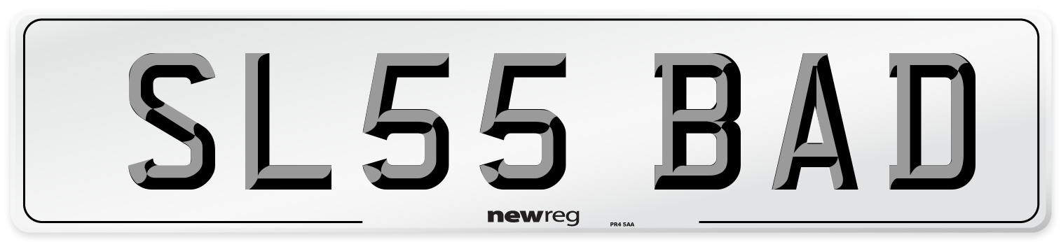 SL55 BAD Number Plate from New Reg